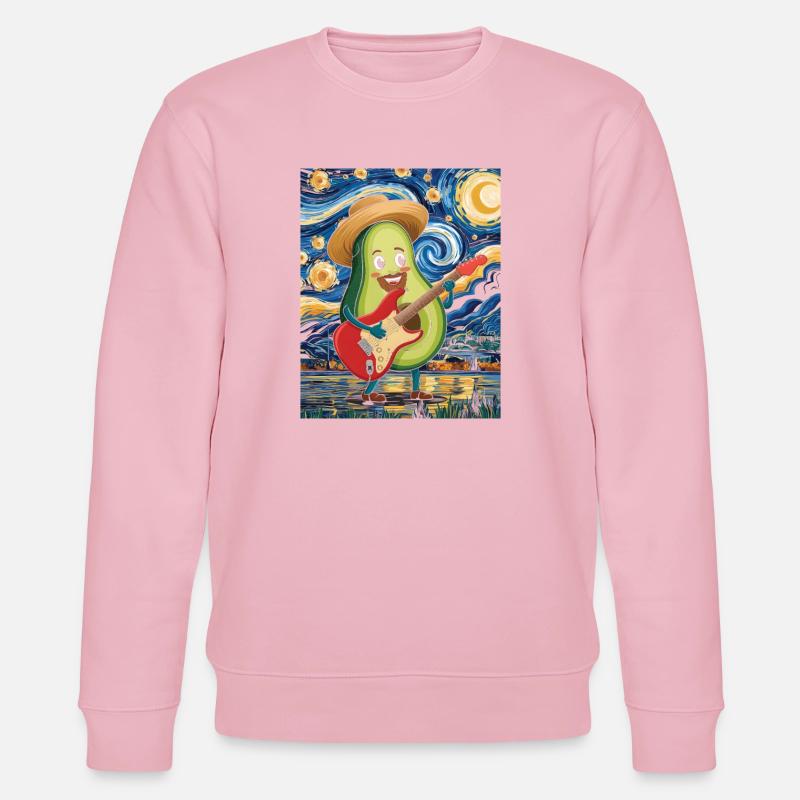 Musicien avocat dans un style impressionniste - Sweat bio CHANGER Stanley/Stella Unisexe - rose pâle