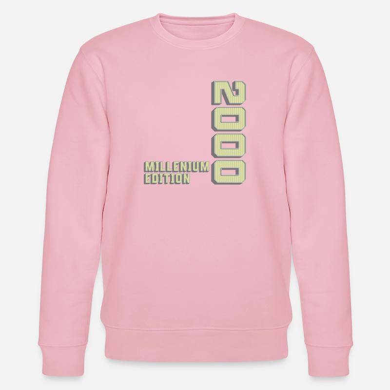 Millenium Edition, Birthday Gift 2000s - Stanley/Stella CHANGER Unisex Organic Sweatshirt - cotton pink