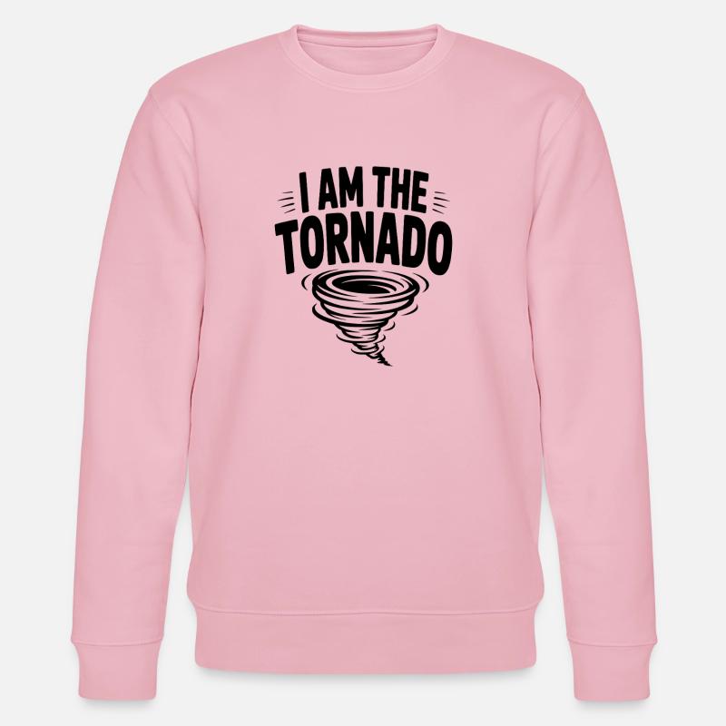 Ich bin der Tornado - Stanley/Stella Unisex Bio-Sweatshirt CHANGER  - Hellrosa