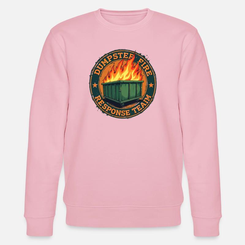 dumpster fire - response team - Sweat bio CHANGER Stanley/Stella Unisexe - rose pâle
