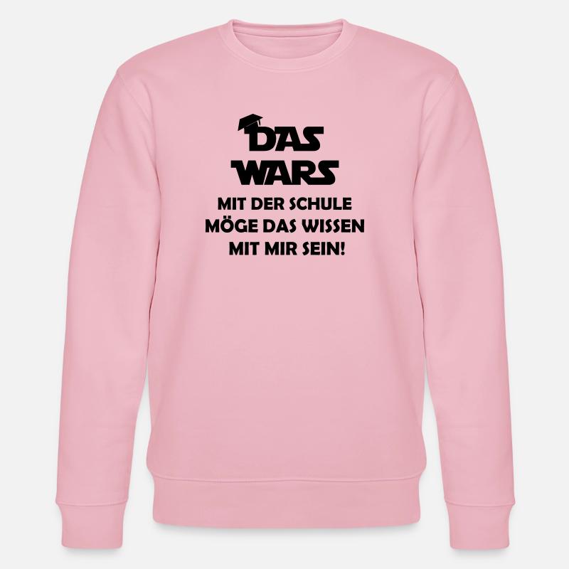 das_wars_mit_der_schule - Stanley/Stella Unisex Bio-Sweatshirt CHANGER  - Hellrosa