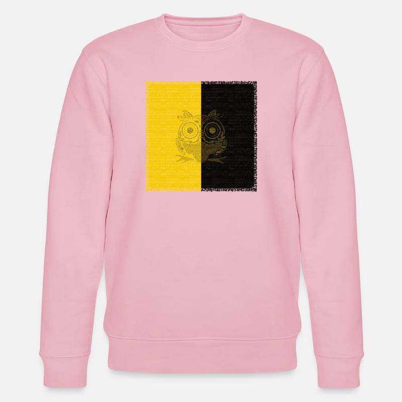 VAMNE Buchstabeneule - Stanley/Stella Unisex Bio-Sweatshirt CHANGER  - Hellrosa