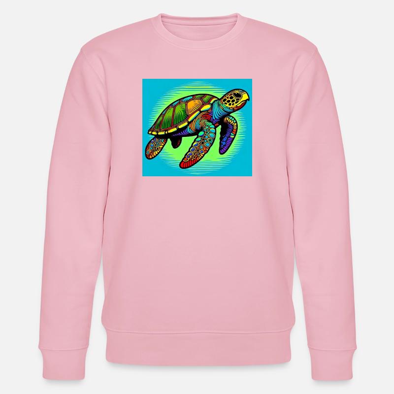 Schildkröte - Stanley/Stella Unisex Bio-Sweatshirt CHANGER  - Hellrosa
