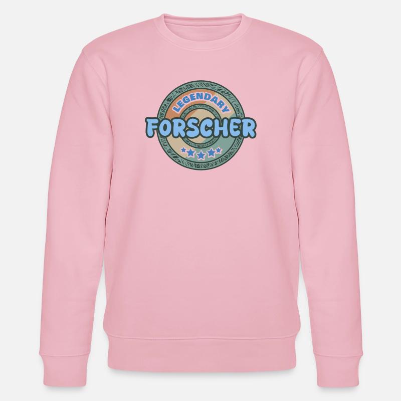 Forscher als Geschenkidee - Stanley/Stella Unisex Bio-Sweatshirt CHANGER  - Hellrosa