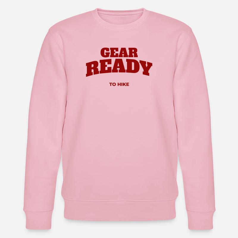 Typographie du randonneur aventureux - Sweat bio CHANGER Stanley/Stella Unisexe - rose pâle