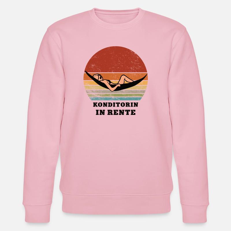 Rente Konditorin Rentnerin Ruhestand Bäckerin - Stanley/Stella Unisex Bio-Sweatshirt CHANGER  - Hellrosa