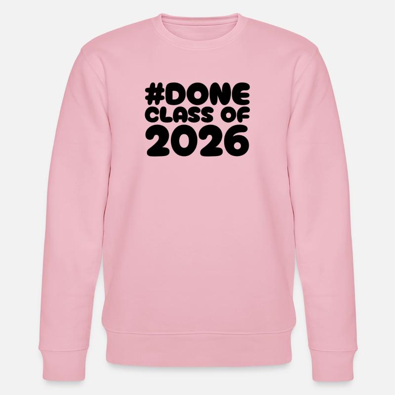 #Done Class of 2026 – Abschluss - Stanley/Stella Unisex Bio-Sweatshirt CHANGER  - Hellrosa