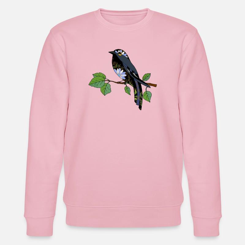Bunter Vogel - Stanley/Stella Unisex Bio-Sweatshirt CHANGER  - Hellrosa