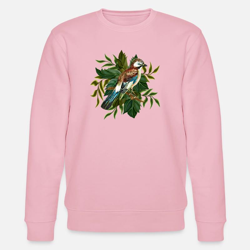 Bunter Vogel - Stanley/Stella Unisex Bio-Sweatshirt CHANGER  - Hellrosa