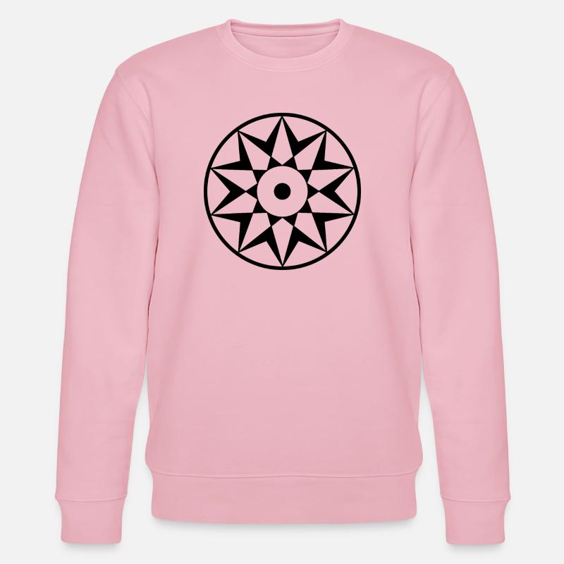 Décagramme Céleste Mandala - Sweat bio CHANGER Stanley/Stella Unisexe - rose pâle