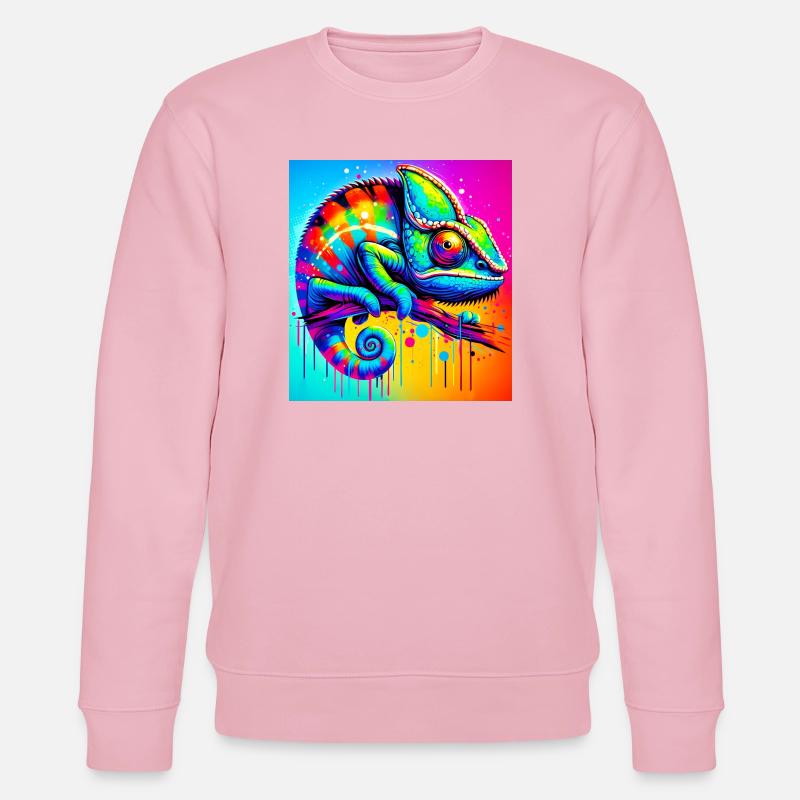 Chamäleon - Stanley/Stella Unisex Bio-Sweatshirt CHANGER  - Hellrosa