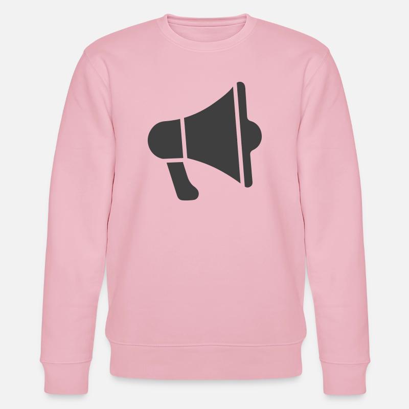 Icône de mégaphone - Sweat bio CHANGER Stanley/Stella Unisexe - rose pâle