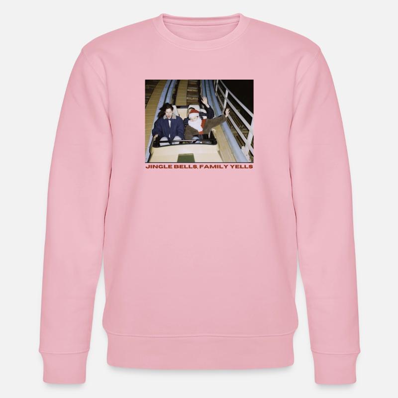 Weihnachtliche Achterbahn - Stanley/Stella Unisex Bio-Sweatshirt CHANGER  - Hellrosa