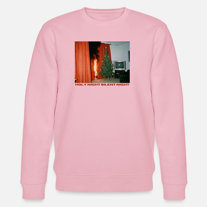 Chaotisches Weihnachtsfest - Stanley/Stella Unisex Bio-Sweatshirt CHANGER  - Hellrosa