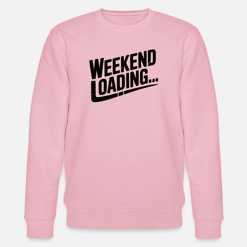 Wochenende wird geladen - Stanley/Stella Unisex Bio-Sweatshirt CHANGER  - Hellrosa