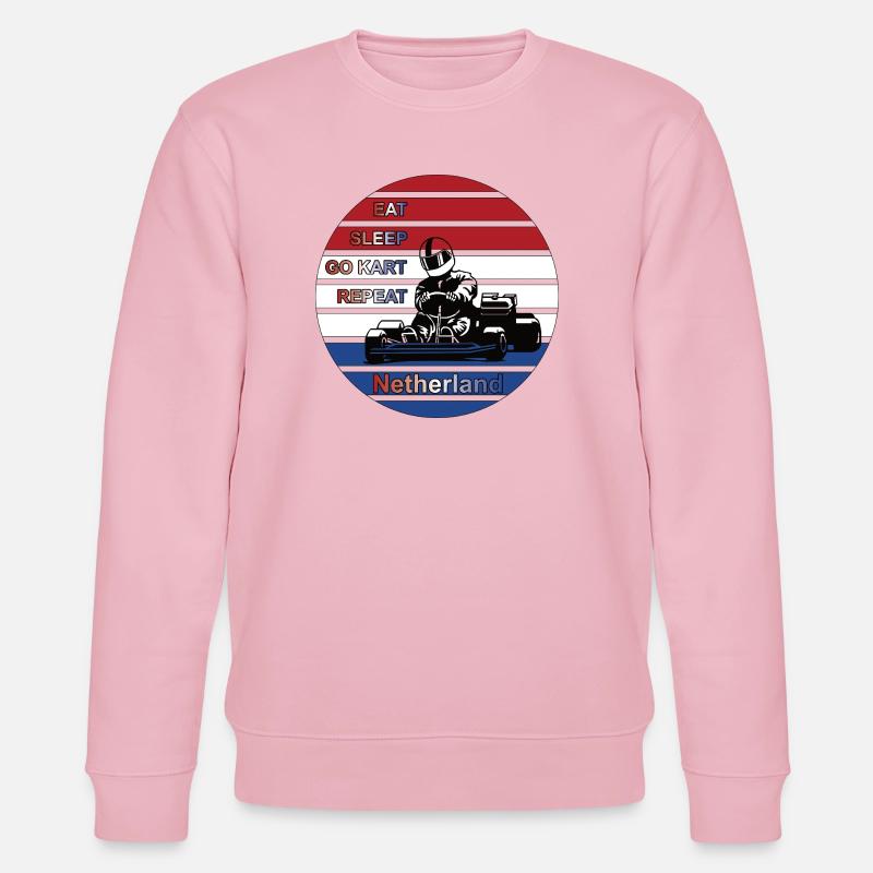 Kartfahrer Netherland Design - Stanley/Stella Unisex Bio-Sweatshirt CHANGER  - Hellrosa