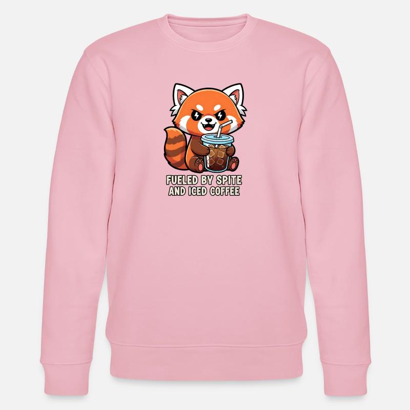 Effronté raton laveur café Meme Design - Sweat bio CHANGER Stanley/Stella Unisexe - rose pâle
