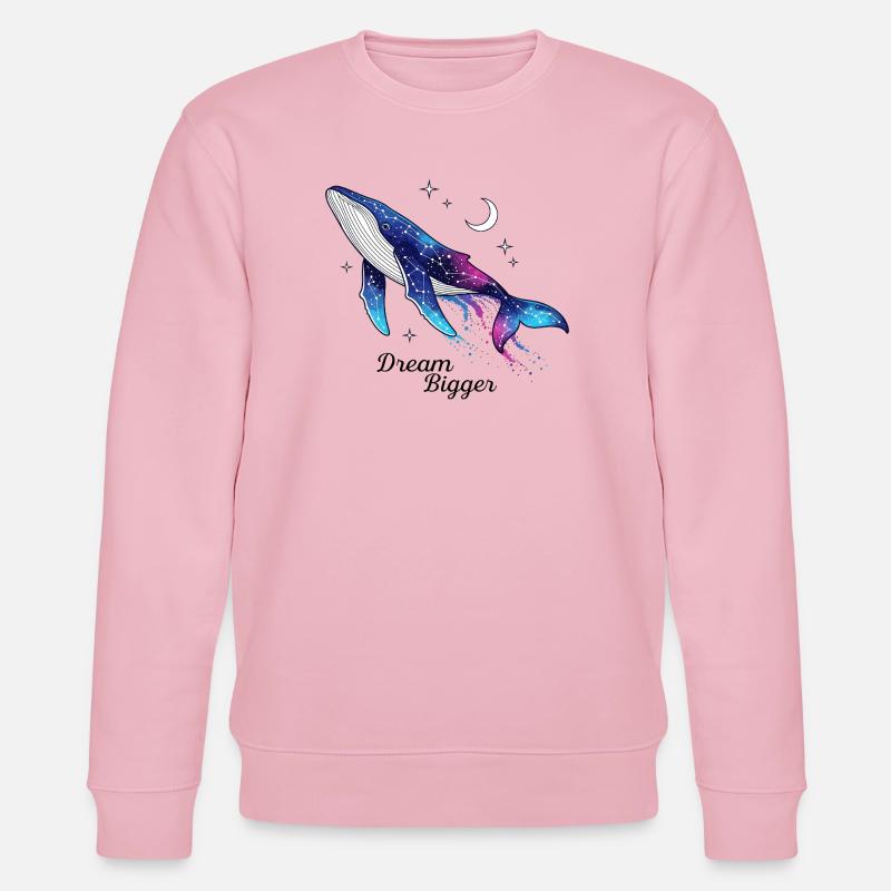 Dream Bigger Wal - Stanley/Stella Unisex Bio-Sweatshirt CHANGER  - Hellrosa