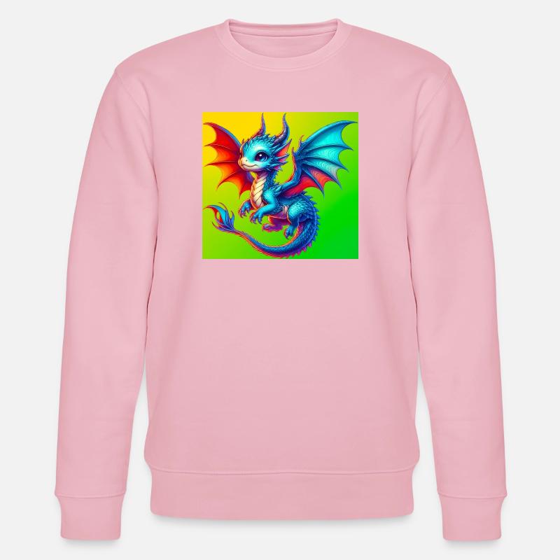 Drache - Stanley/Stella Unisex Bio-Sweatshirt CHANGER  - Hellrosa