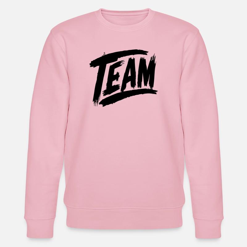 Team Schriftzug - Stanley/Stella Unisex Bio-Sweatshirt CHANGER  - Hellrosa