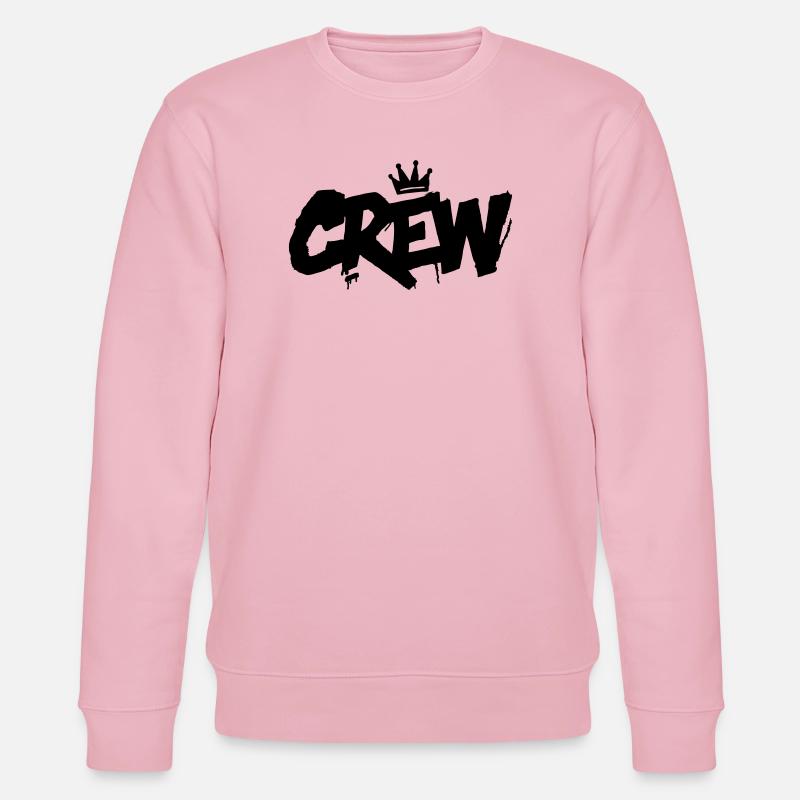 Crew Schriftzug - Stanley/Stella Unisex Bio-Sweatshirt CHANGER  - Hellrosa