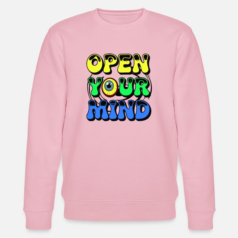 Lebendiges Augen-Design - Stanley/Stella Unisex Bio-Sweatshirt CHANGER  - Hellrosa