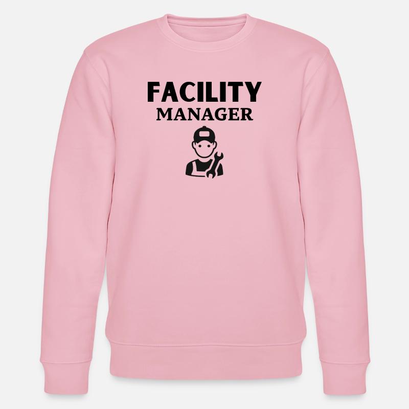 Mechanic Tool Pattern Design - Stanley/Stella CHANGER Unisex Organic Sweatshirt - cotton pink
