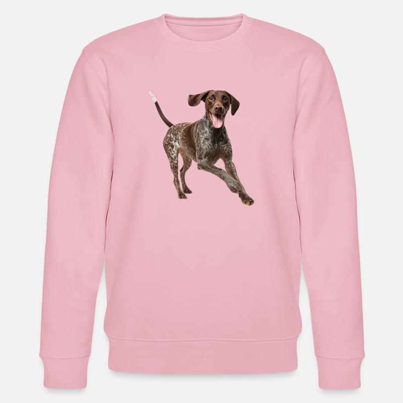 German Shorthaired Pointer Deutsch Kurzhaar - Stanley/Stella Unisex Bio-Sweatshirt CHANGER  - Hellrosa