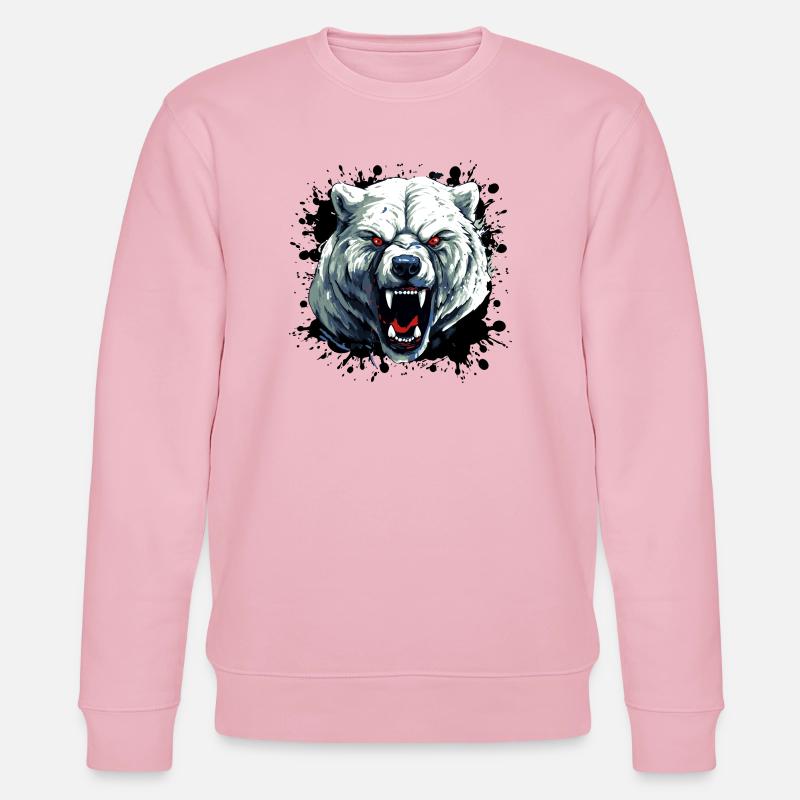 Polar Bär Eisbär - Stanley/Stella Unisex Bio-Sweatshirt CHANGER  - Hellrosa