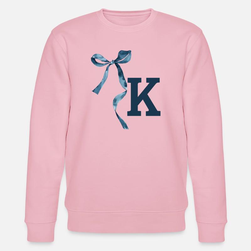 Monogram k Geschenkidee - Stanley/Stella Unisex Bio-Sweatshirt CHANGER  - Hellrosa