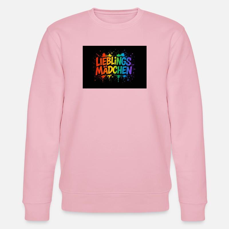 Lieblingsmädchen – Buntes Graffiti mit Farbspritze - Stanley/Stella Unisex Bio-Sweatshirt CHANGER  - Hellrosa