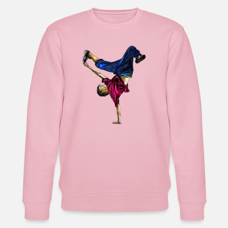 Acrobatic dancer in dynamic style - Stanley/Stella CHANGER Unisex Organic Sweatshirt - cotton pink