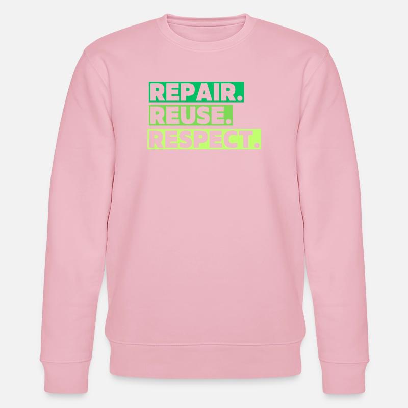 Ein ökologisches Thema mit einer Botschaft - Stanley/Stella Unisex Bio-Sweatshirt CHANGER  - Hellrosa