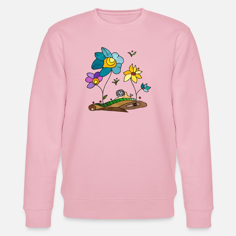 Blumen - Stanley/Stella Unisex Bio-Sweatshirt CHANGER  - Hellrosa