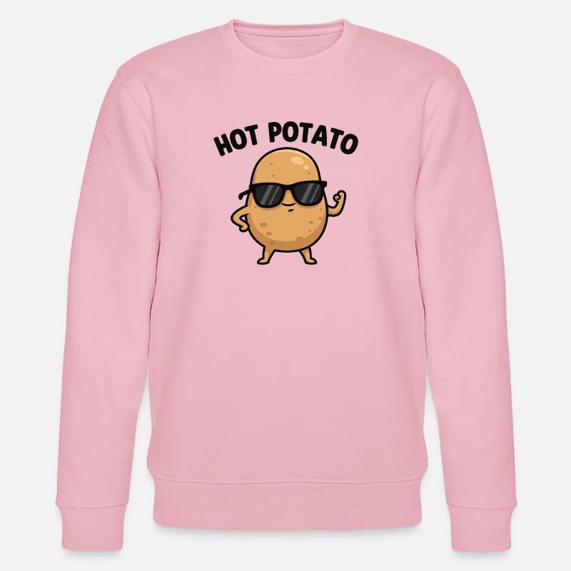 Spud mit Haltung - Stanley/Stella Unisex Bio-Sweatshirt CHANGER - Hellrosa