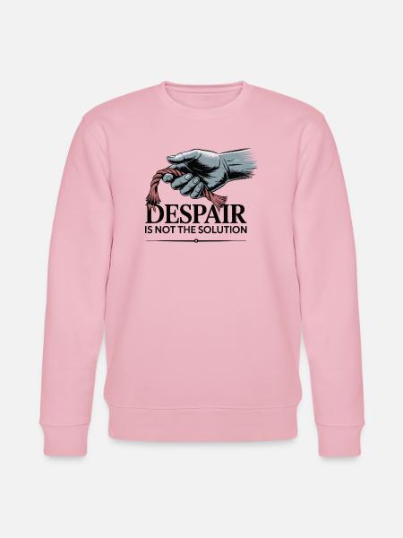 Resilient Hand Holding Frayed Rope - Stanley/Stella CHANGER Unisex Organic Sweatshirt - cotton pink