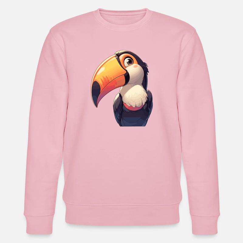 Tukane Tukan - Stanley/Stella Unisex Bio-Sweatshirt CHANGER - Hellrosa
