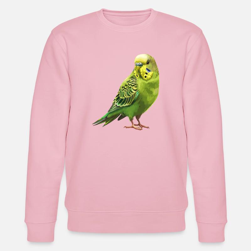 Conception de perruche Joie de vivre - Sweat bio CHANGER Stanley/Stella Unisexe - rose pâle