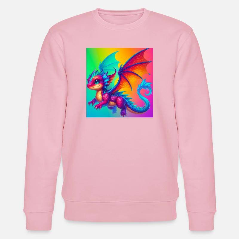 Drache - Stanley/Stella Unisex Bio-Sweatshirt CHANGER  - Hellrosa