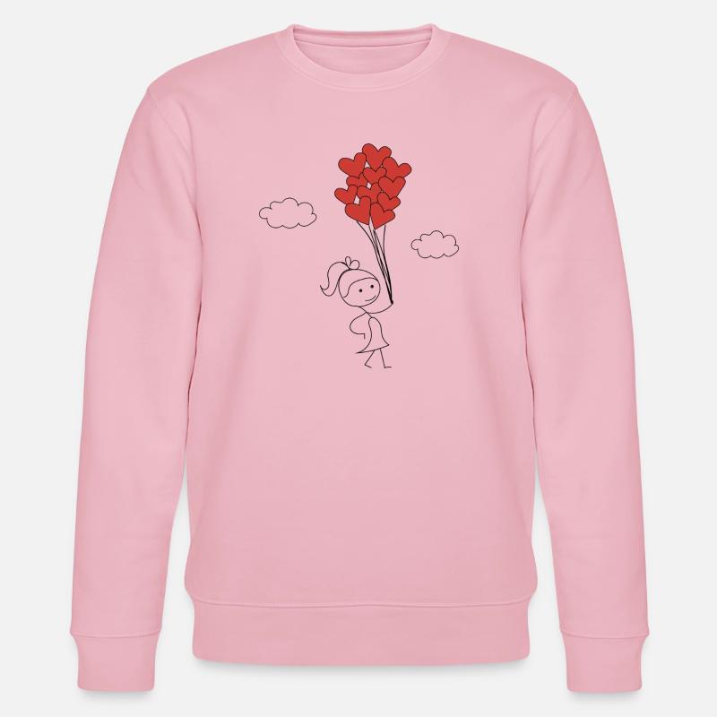 Süßes Mädchen - Stanley/Stella Unisex Bio-Sweatshirt CHANGER  - Hellrosa