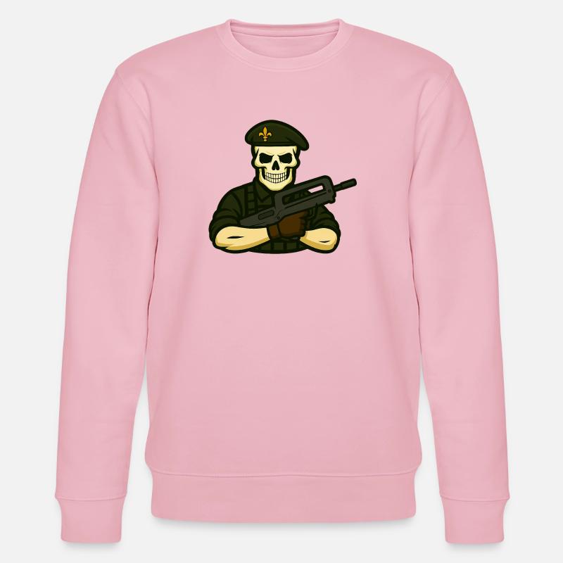 Fremder Schädeldier - Stanley/Stella Unisex Bio-Sweatshirt CHANGER  - Hellrosa