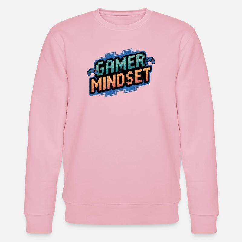 Conception pixelisée du minset gamer - Sweat bio CHANGER Stanley/Stella Unisexe - rose pâle