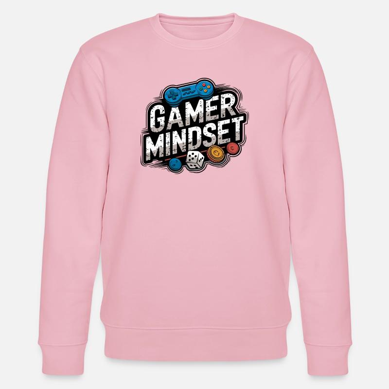 Gamer Mindset Design de jeu rétro - Sweat bio CHANGER Stanley/Stella Unisexe - rose pâle
