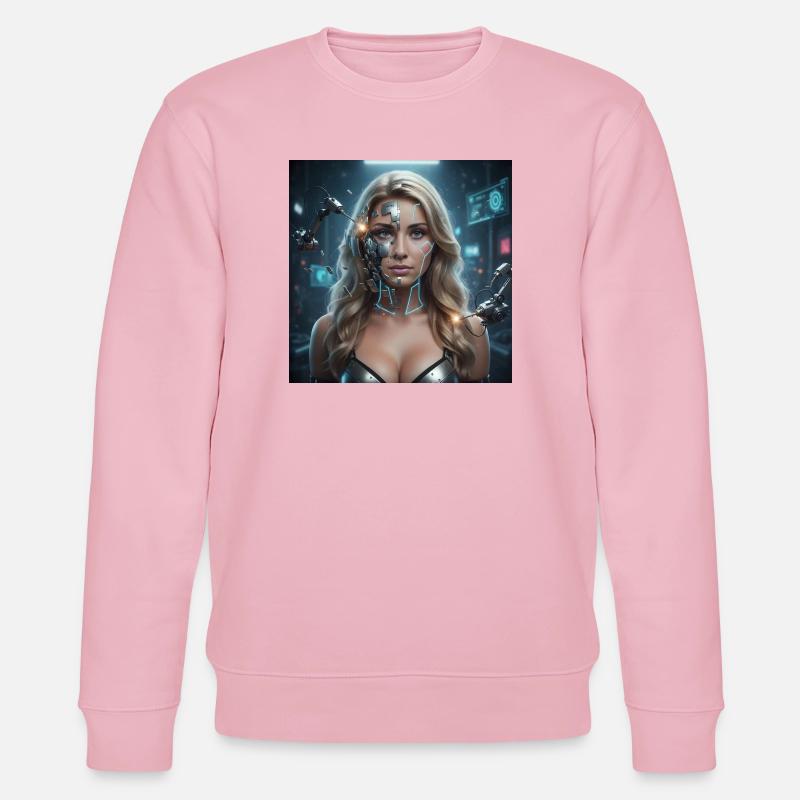 Kybernetische Maxima - Stanley/Stella Unisex Bio-Sweatshirt CHANGER  - Hellrosa