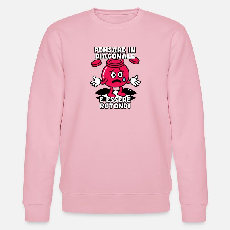 Pensez en diagonale, soyez rond - Sweat bio CHANGER Stanley/Stella Unisexe - rose pâle