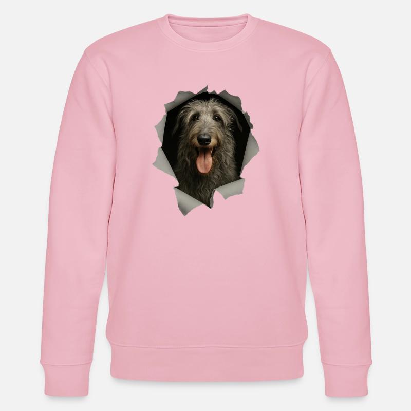Scottish Deerhound - Stanley/Stella Unisex Bio-Sweatshirt CHANGER  - Hellrosa
