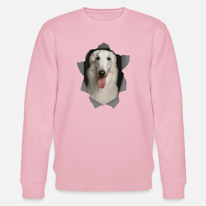Borzoi - Stanley/Stella Unisex Bio-Sweatshirt CHANGER  - Hellrosa