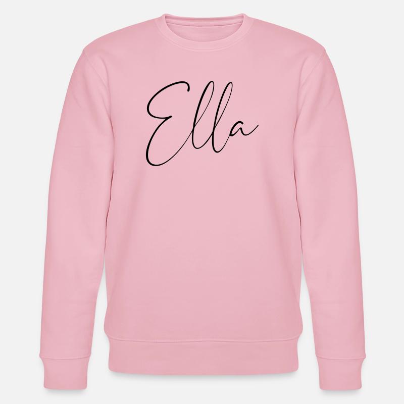 ella / handschrift personalisiertes design - Stanley/Stella Unisex Bio-Sweatshirt CHANGER  - Hellrosa