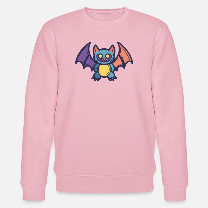 Fledermaus  - Stanley/Stella Unisex Bio-Sweatshirt CHANGER  - Hellrosa