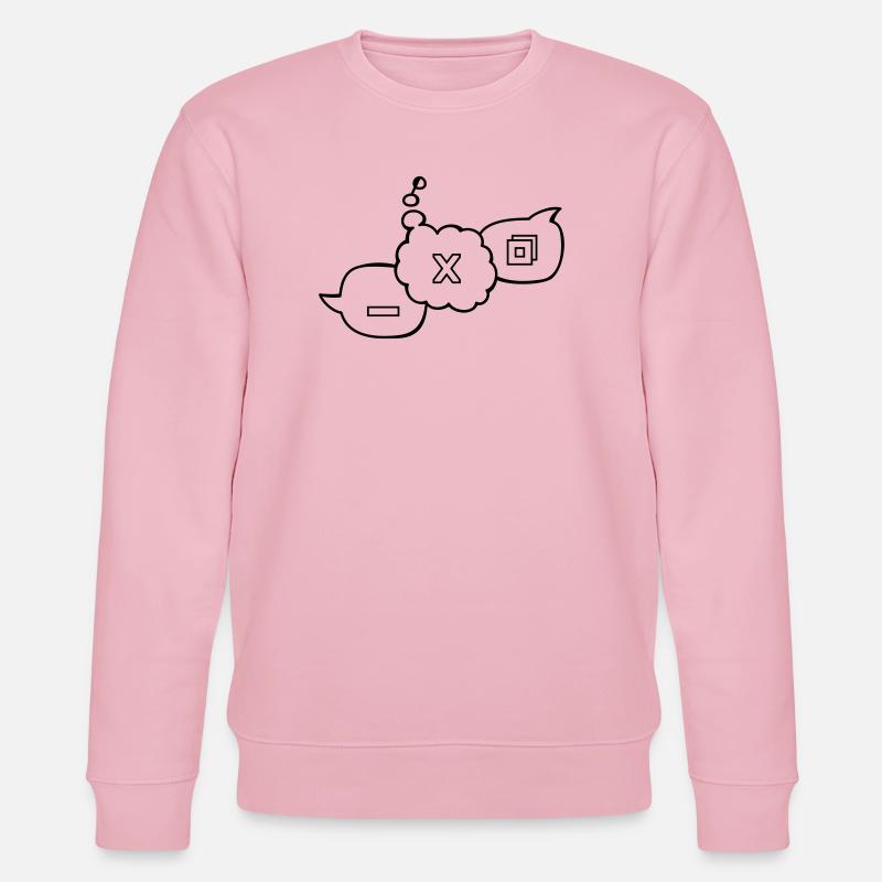 Computer speech bubbles - Stanley/Stella CHANGER Unisex Organic Sweatshirt - cotton pink